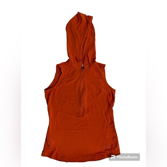 Mountain Hardwear Women Small Muscle Tank With Hood, 1/4 Zip - Picture 3 of 6